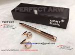 Perfect Replica - Montblanc Rose Gold Ballpoint Pen And Rose Gold Cufflinks Set
